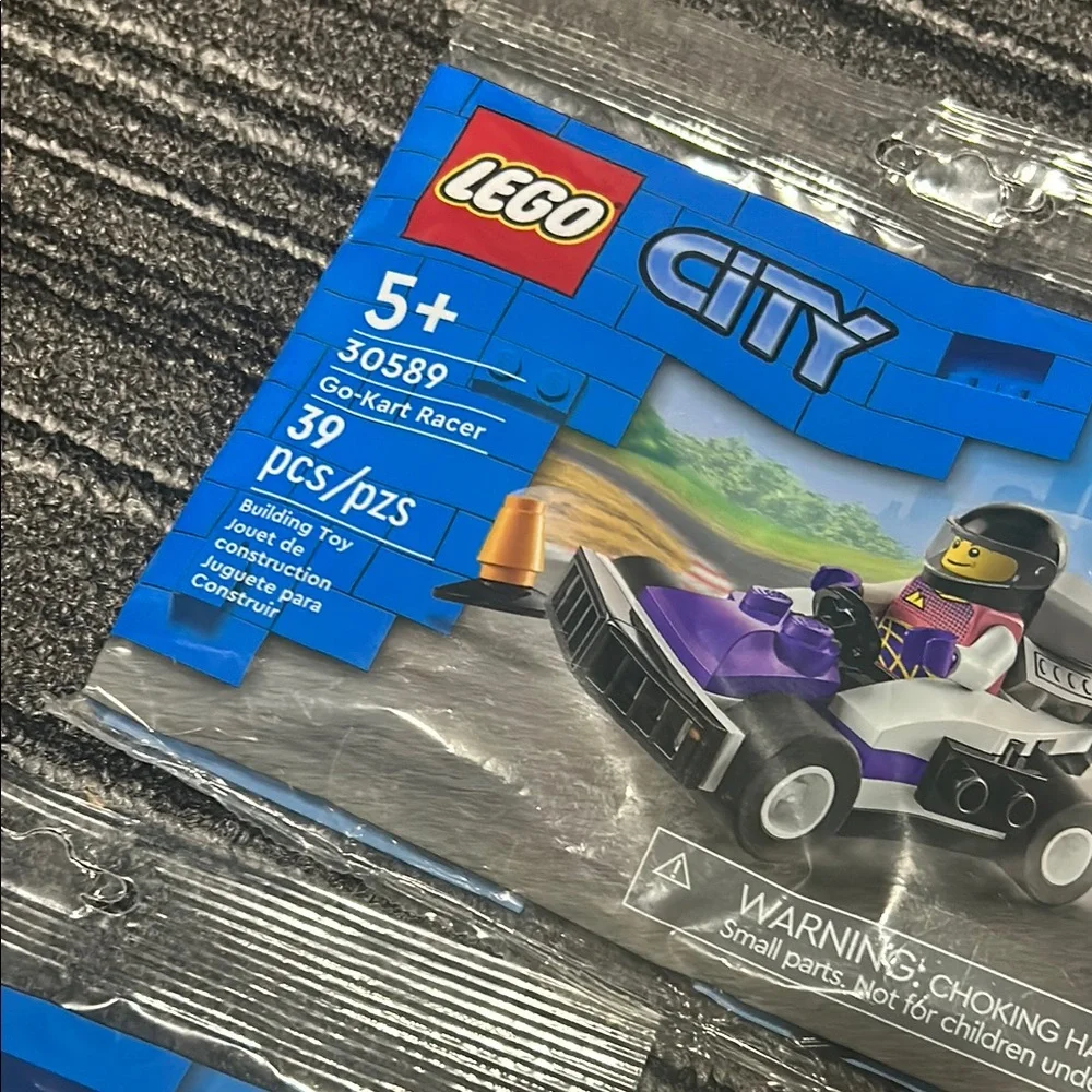 LEGO City Purple Race Car Building Kits Set of 2 NEW